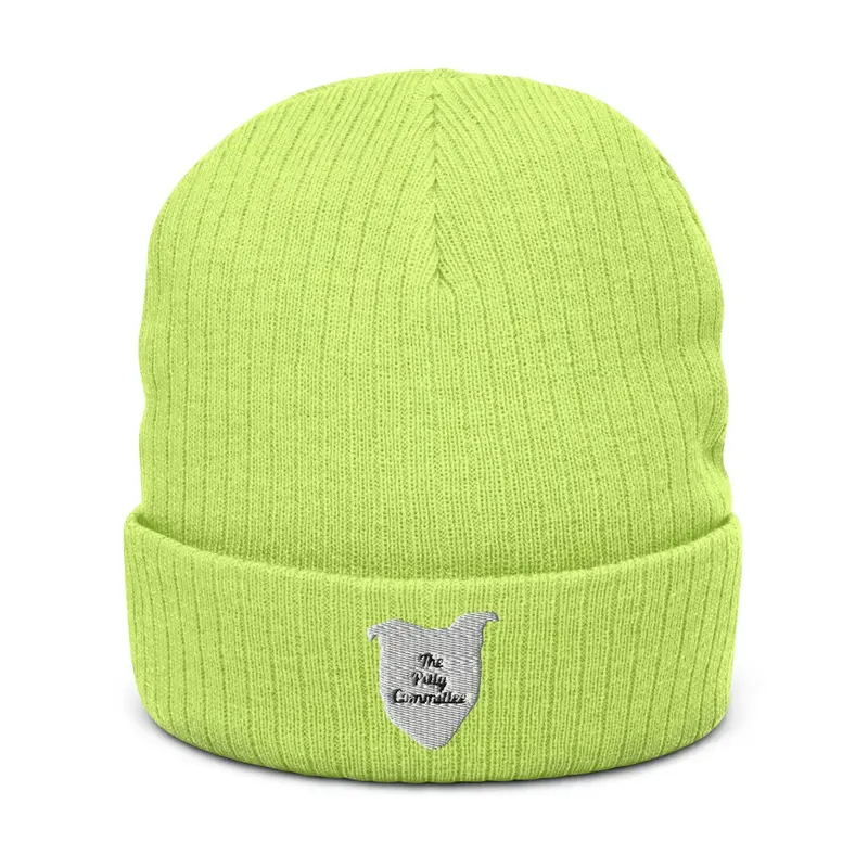 TPC Logo Ribbed Beanie (White Pit)