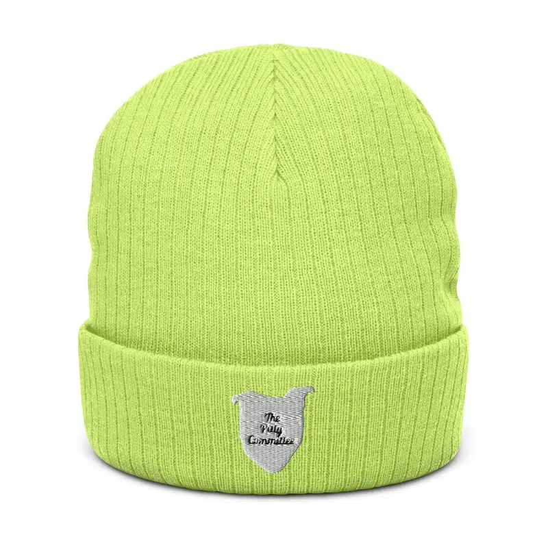 TPC Logo Ribbed Beanie (White Pit)